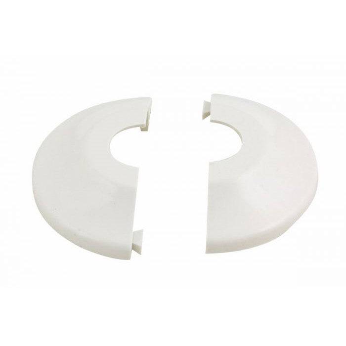 Retrofit One Piece Fire Sprinkler Escutcheon, Plastic, 5/8" Depth, White - WeSupplyIt.com