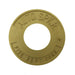 Fire Dept. Conn. Auto. Spkr. Sign - Brass - Round - 2 1/2" - W355 - WeSupplyIt.com