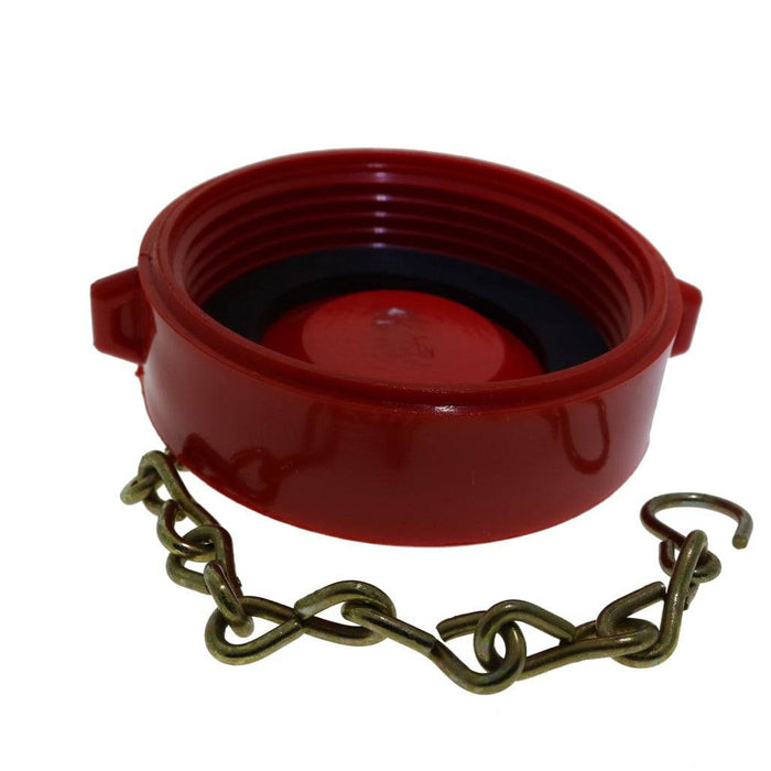 Fire Hose Valve Cap & Chain, 2 1/2", Plastic, NST - WeSupplyIt.com