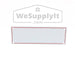 Blank Sign White With Red Border, Aluminum, 6" x 2" - WeSupplyIt.com