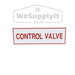 Control Valve Sign, Aluminum, 6" x 2" - WeSupplyIt.com