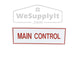 Main Control Sign, Aluminum, 6" x 2" - WeSupplyIt.com