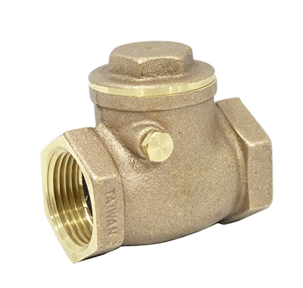 Brass Swing Check Valve With Rubber Seat, Lead Free,  1 1/2" - WeSupplyIt.com