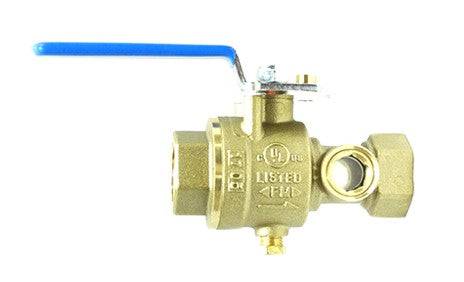 Test and Drain Valve With 1/2" Restricted Orifice, Straight, 1 1/2" - WeSupplyIt.com