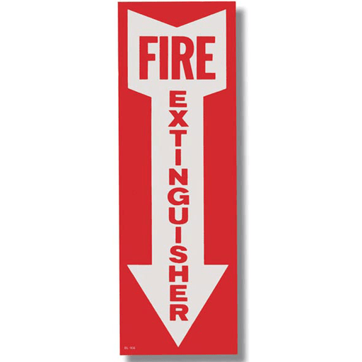 Fire Extinguisher Arrow Sign - Vinyl - Available in Multiple Sizes - S111 - WeSupplyIt.com