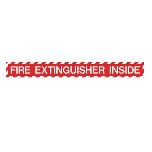 Fire Extinguisher Inside Sign - Vinyl - 18" x 2" - S121 - WeSupplyIt.com