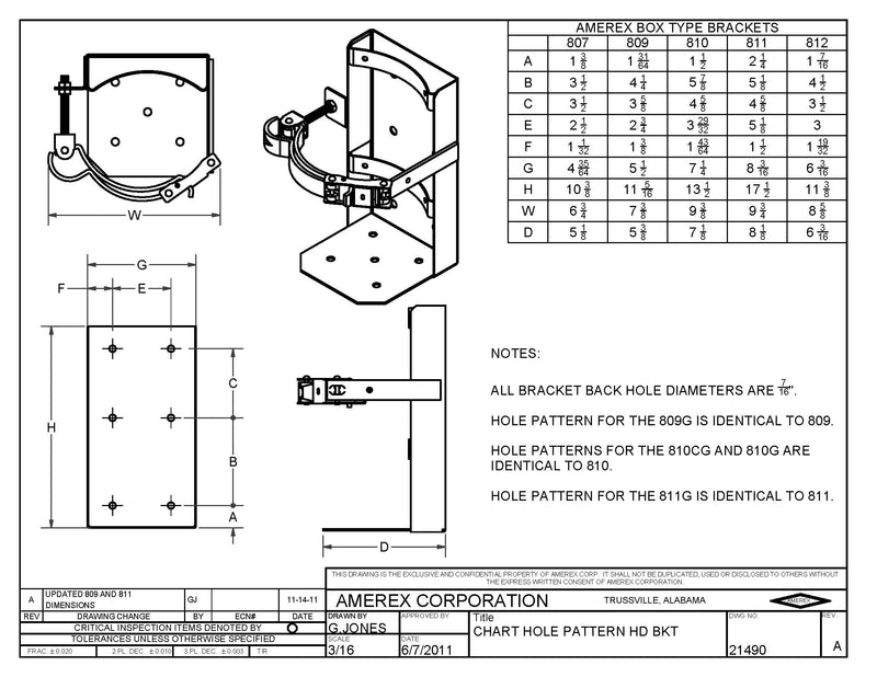 Amerex® Model 812, Fire Extinguisher Heavy Duty Box Type Vehicle Bracket, Black, 12935 - WeSupplyIt.com