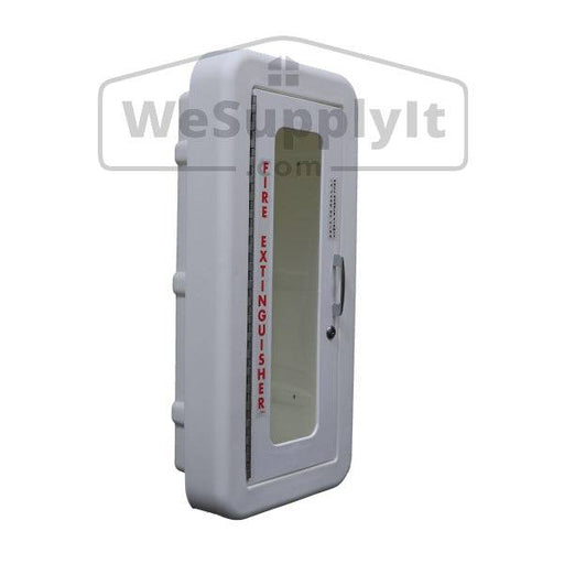 Cato Classic Recessed Fire Extinguisher Cabinet White Plastic With Lock - WeSupplyIt.com