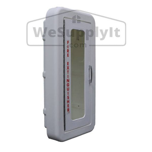 Cato Classic Semi-Recess Fire Extinguisher Cabinet White Plastic No Lock - WeSupplyIt.com