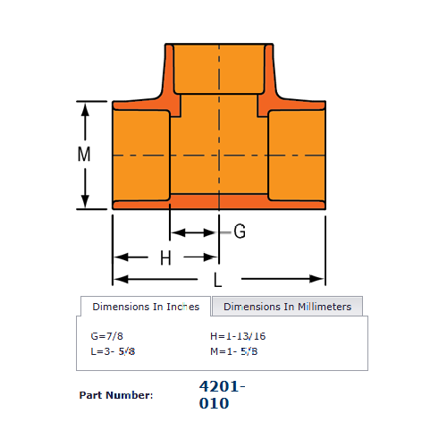 CPVC Fire Sprinkler Tee, 1", Socket x Socket x Socket, Spears Flameguard®, 4201-010 - WeSupplyIt.com