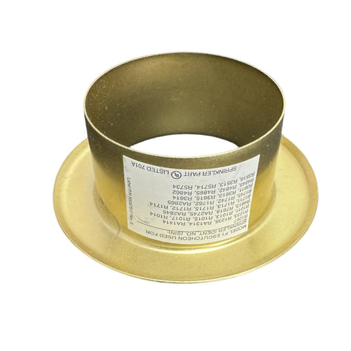 RASCO/Reliable Model F1 Recessed Fire Sprinkler Escutcheon, 1/2" NPT, Dull Brass GF1B 6800630001 - WeSupplyIt.com