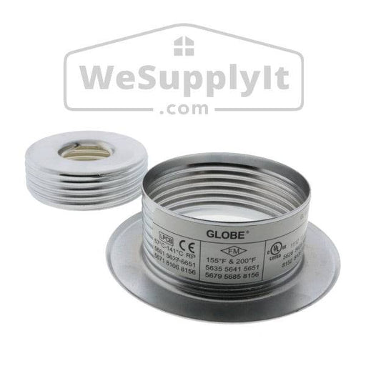 Globe Recessed Threaded Escutcheon 3/4" Adjustment - Available In Multiple Colors And Sizes - W657 - WeSupplyIt.com