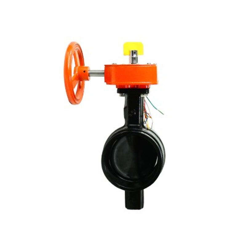 Butterfly Valve With Tamper Switch, Normally Closed, Grooved, 300 PSI, 2" - WeSupplyIt.com