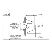 Tyco Model PH5 Style B2 B-2 Fire Sprinkler Escutcheon, Institutional, Chrome, 56-001-7-512 - WeSupplyIt.com