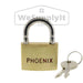 Breakaway Lock With Break Shackle - Phoenix Keyed Alike Brass - W698 - WeSupplyIt.com