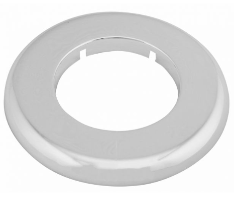 Floor, Ceiling, or Wall Plate, Plastic, Chrome, 8" IPS - WeSupplyIt.com