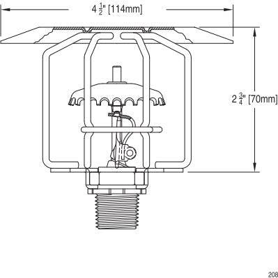 Reliable D-6 Fire Sprinkler Head Guard, For Use With GXLO Upright ...