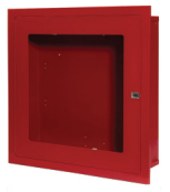 Lansdale, Fire Hose Cabinet, Recessed Mount, Red With Glass Door, 30x30x8, 350-100-00921 - WeSupplyIt.com