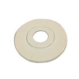 Retrofit One Piece Fire Sprinkler Escutcheon, Plastic, 1/4" Depth, White - WeSupplyIt.com