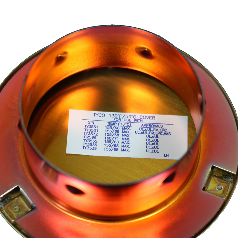 Tyco Model RFII Concealed Fire Sprinkler Cover Plate Escutcheon, Brown, 165 Degree, 56-792-7-165 - WeSupplyIt.com