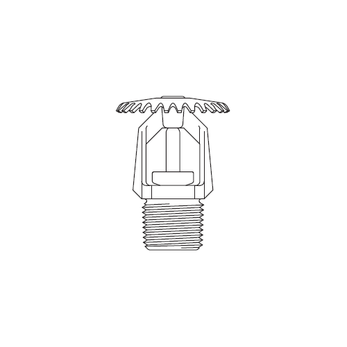 Tyco® TY3151, Model TY-B, Poly-Stainless, 5.6K, SR, Upright, 1/2" NPT, Grey, 135 Degree, 57-570-2-135, Fire Sprinkler Head - WeSupplyIt.com