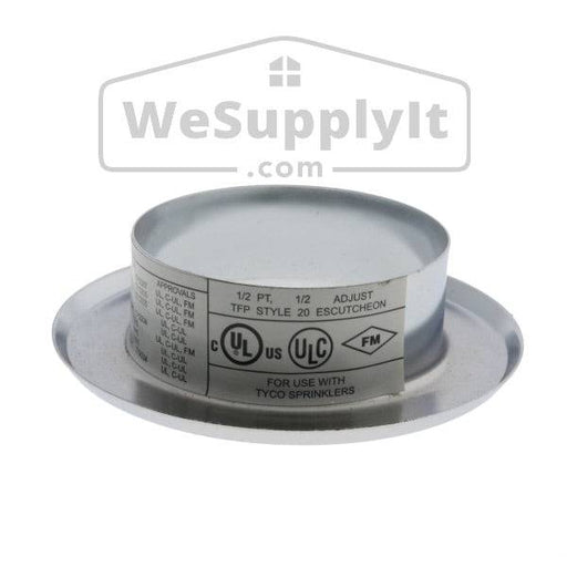 Tyco Style 20 Recessed Escutcheon 1/2" - Available In Multiple Colors - W1093 - WeSupplyIt.com