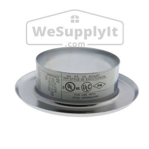 Tyco Style 30 Recessed Escutcheon 3/4" - Available In Multiple Colors - W1099 - WeSupplyIt.com