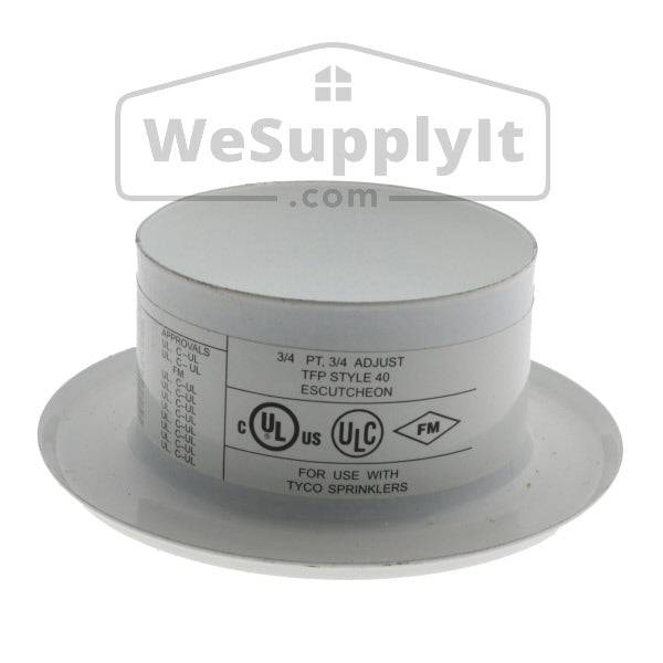 Tyco Style 40 Recessed Escutcheon 3/4" - Available In Multiple Colors - W1105 - WeSupplyIt.com