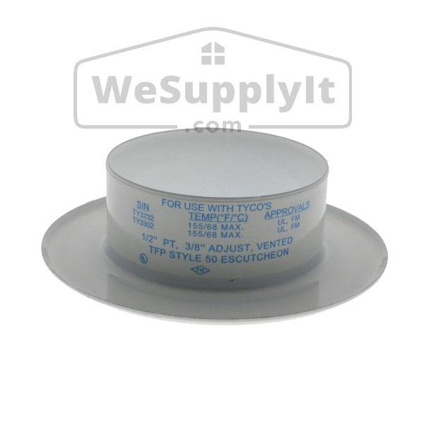 Tyco Style 50 Recessed Escutcheon 1/2" - Available In Multiple Colors - W1111 - WeSupplyIt.com