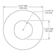Tyco Escutcheon Expansion - Extender Plate - 4 3/4" - WeSupplyIt.com