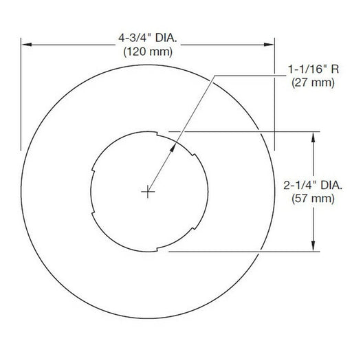 Tyco Escutcheon Expansion - Extender Plate - 4 3/4" - WeSupplyIt.com