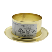 Tyco Style 10 Recessed Fire Sprinkler Escutcheon,  1/2" NPT, Brass, 56-701-2-010 - WeSupplyIt.com