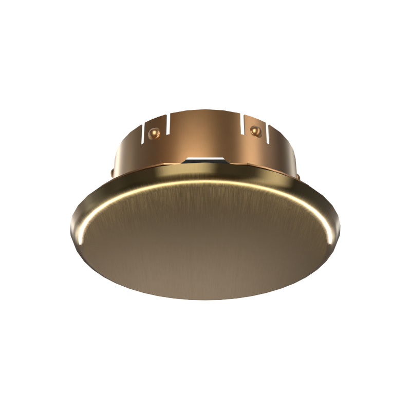 Viking Mirage Cover 23190 Label 23192C Thread On Concealed Fire Sprinkler Cover Plate Escutcheon, Standard 2 3/4" OD, Antique Brass, 165 Degree White Label, 23190BC/A - WeSupplyIt.com