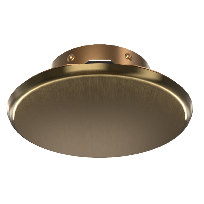 Viking Mirage Cover 23174 Label 23176C Thread On Concealed Fire Sprinkler Cover Plate Escutcheon, Large 3 5/16" OD, Antique Brass, 165 Degree White Label, 23174BC/A - WeSupplyIt.com