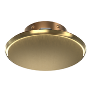 Viking Mirage Cover 23174 Label 23176C Thread On Concealed Fire Sprinkler Cover Plate Escutcheon, Large 3 5/16" OD, Brushed Brass, 165 Degree White Label, 23174BC/B - WeSupplyIt.com
