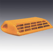 Model 828 Abrasion Resistant Type AR H One Way Amber Reflective Plastic Pavement Marker 4"