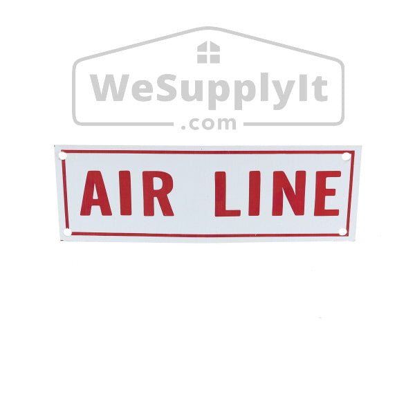 Air Line Sign, Aluminum, 6" x 2"