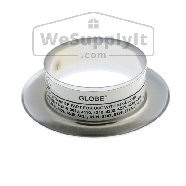Globe GL Recessed Slip On Escutcheon -  1/2" Adjustment- Available In Multiple Colors And Sizes - W631