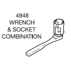 Tyco Wrench 4948 Wrench & Socket Combo - W1124