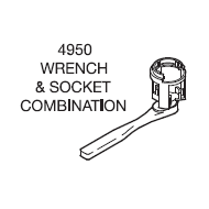 Tyco Wrench 4950 Wrench & Socket Combo - W1126