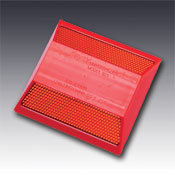 Model 921 Standard Type RR Two Way Red Reflective Plastic Pavement Marker 4"