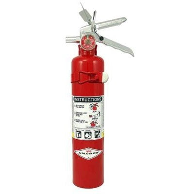 Amerex B417T Fire Extinguisher, ABC, 2.5lb, 1A10BC, With Vehicle Bracket