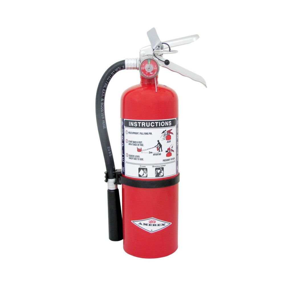 Amerex B479 Fire Extinguisher, Purple K, 5lb, 30BC, With Wall Bracket
