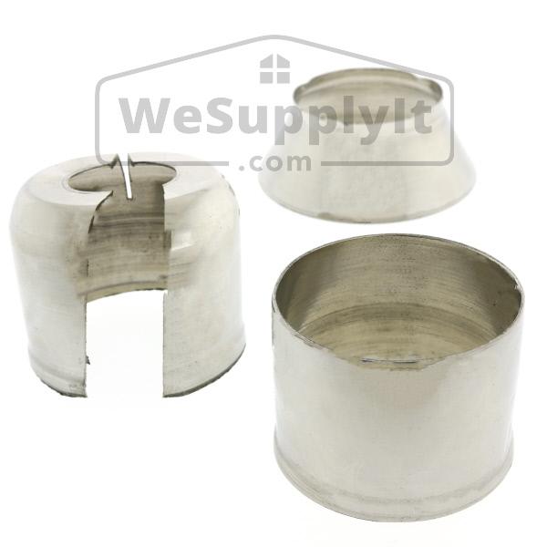 401 Split Escutcheon Cup And Skirt Set Aluminum - Available In Multiple Colors - W118