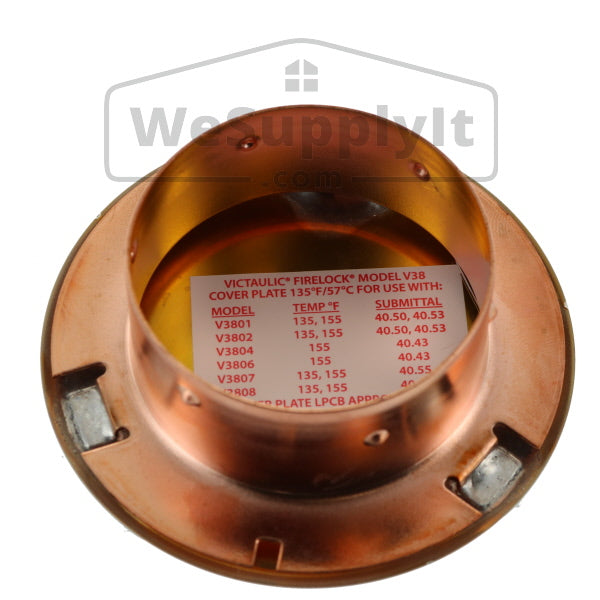 Victaulic V38 Concealed Escutcheon Cover Plate - Available In Multiple Colors And Temperatures - W278