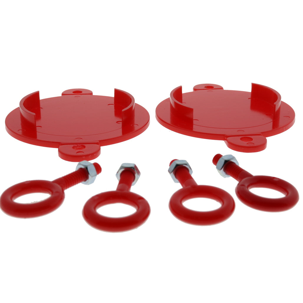 Fire Department Connection FDC Plastic Break Away Caps  2 1/2" Red (Set of 2) - W348